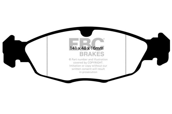 EBC DP940 Brake Pad Set, disc brake DP940: Buy near me in Poland at 2407.PL - Good price!