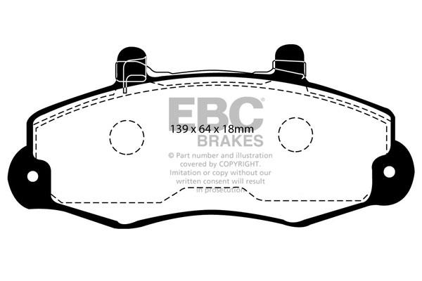 EBC DP918/2 Brake Pad Set, disc brake DP9182: Buy near me in Poland at 2407.PL - Good price!