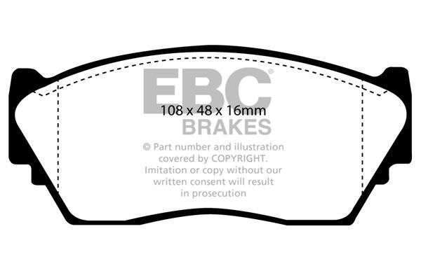 EBC DP892 Brake Pad Set, disc brake DP892: Buy near me in Poland at 2407.PL - Good price!
