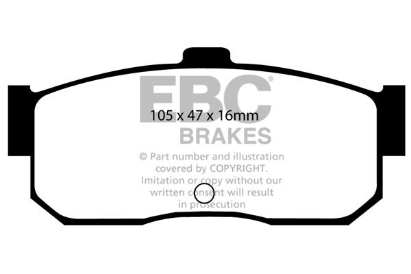 EBC DP889 Brake Pad Set, disc brake DP889: Buy near me in Poland at 2407.PL - Good price!