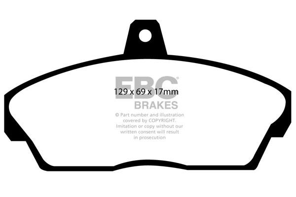 EBC DP815 Brake Pad Set, disc brake DP815: Buy near me in Poland at 2407.PL - Good price!