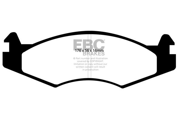EBC DP813 Brake Pad Set, disc brake DP813: Buy near me in Poland at 2407.PL - Good price!