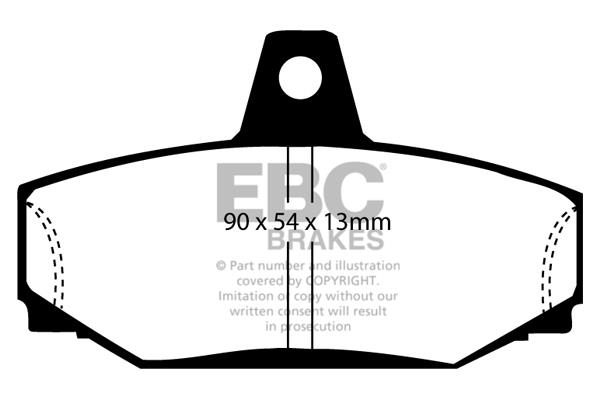 EBC DP793 Brake Pad Set, disc brake DP793: Buy near me in Poland at 2407.PL - Good price!