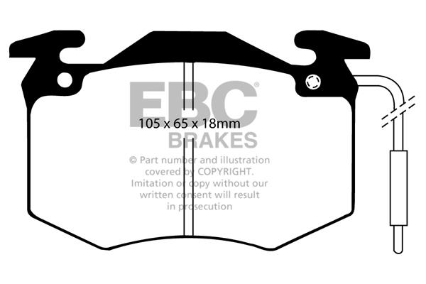 EBC DP546 Brake Pad Set, disc brake DP546: Buy near me in Poland at 2407.PL - Good price!