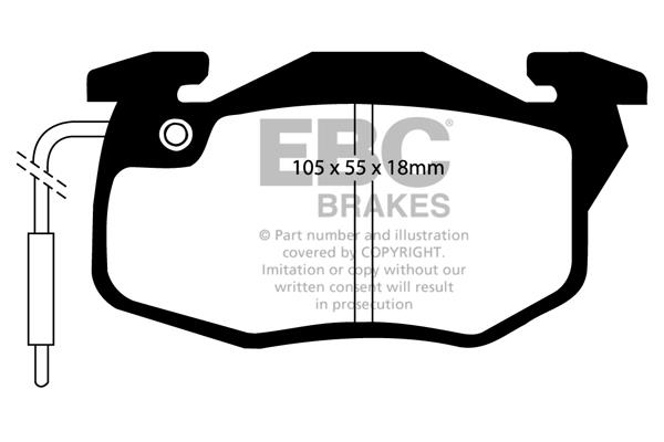 EBC DP545 Brake Pad Set, disc brake DP545: Buy near me in Poland at 2407.PL - Good price!