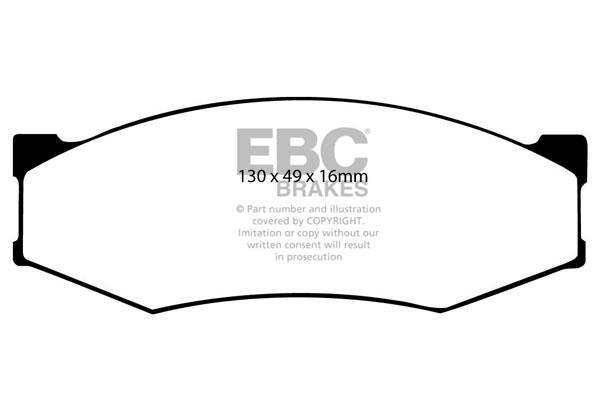 EBC DP538 Тормозные колодки дисковые, комплект DP538: Отличная цена - Купить в Польше на 2407.PL!