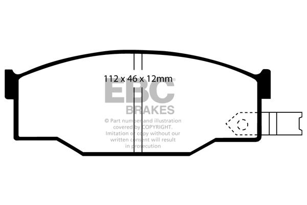 EBC DP531 Brake Pad Set, disc brake DP531: Buy near me in Poland at 2407.PL - Good price!