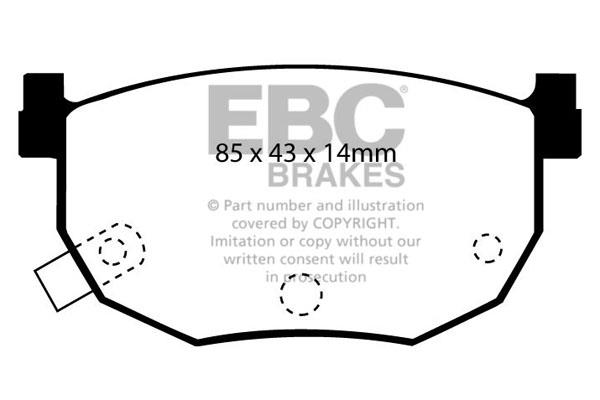 EBC DP528 Brake Pad Set, disc brake DP528: Buy near me in Poland at 2407.PL - Good price!
