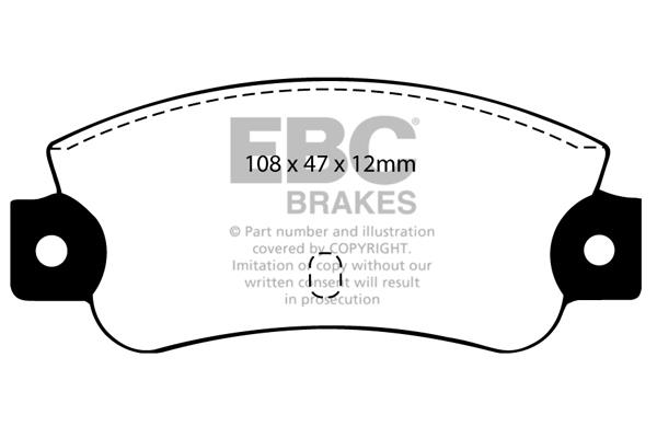 EBC DP501 Brake Pad Set, disc brake DP501: Buy near me in Poland at 2407.PL - Good price!