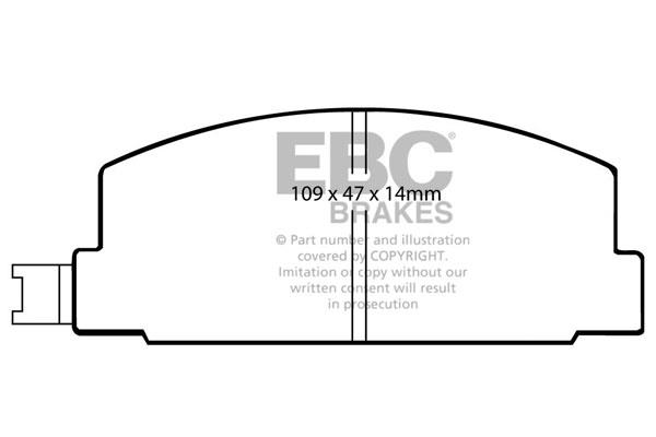 EBC DP469 Brake Pad Set, disc brake DP469: Buy near me in Poland at 2407.PL - Good price!