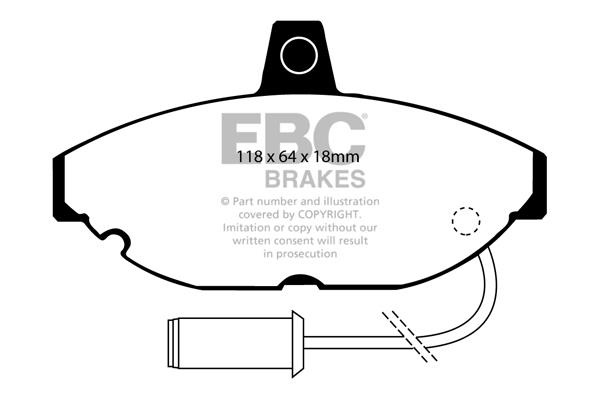 EBC DP467 Brake Pad Set, disc brake DP467: Buy near me in Poland at 2407.PL - Good price!
