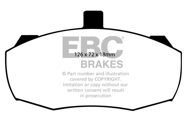 EBC DP462 Brake Pad Set, disc brake DP462: Buy near me in Poland at 2407.PL - Good price!