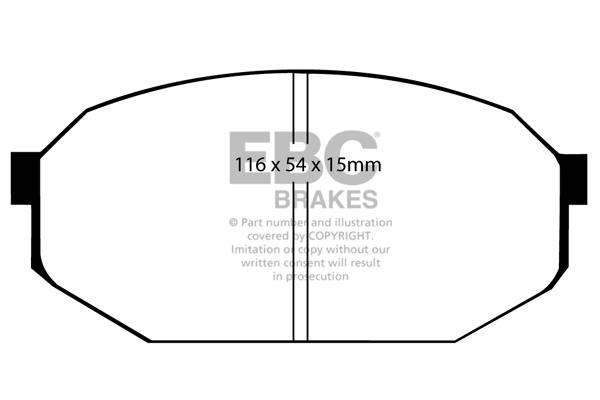 EBC DP433 Brake Pad Set, disc brake DP433: Buy near me in Poland at 2407.PL - Good price!