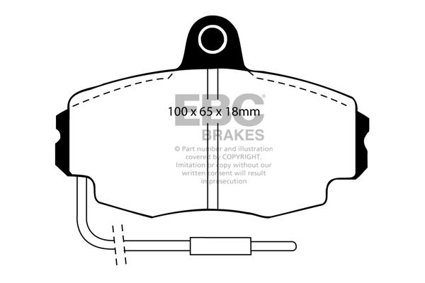 EBC DP426 Brake Pad Set, disc brake DP426: Buy near me in Poland at 2407.PL - Good price!