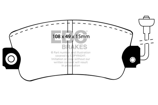 EBC DP417 Brake Pad Set, disc brake DP417: Buy near me in Poland at 2407.PL - Good price!