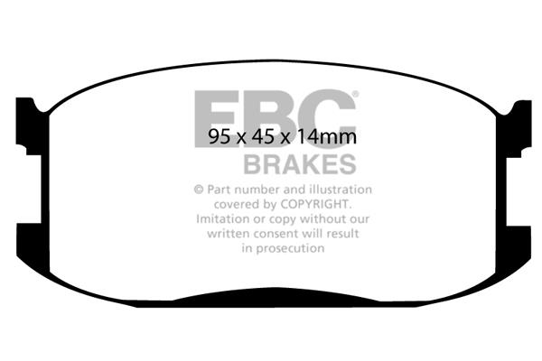 EBC DP387 Brake Pad Set, disc brake DP387: Buy near me in Poland at 2407.PL - Good price!