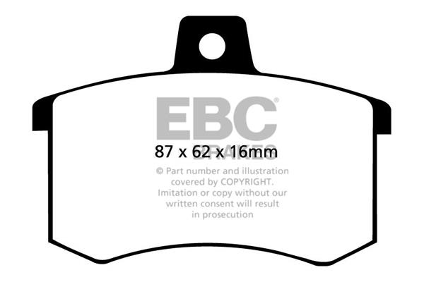 EBC DP370 Тормозные колодки дисковые, комплект DP370: Купить в Польше - Отличная цена на 2407.PL!