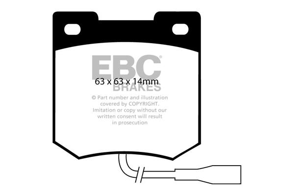 EBC DP353 Brake Pad Set, disc brake DP353: Buy near me in Poland at 2407.PL - Good price!