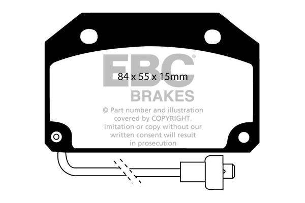 EBC DP332 Brake Pad Set, disc brake DP332: Buy near me at 2407.PL in Poland at an Affordable price!