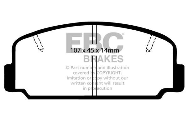 EBC DP323 Brake Pad Set, disc brake DP323: Buy near me in Poland at 2407.PL - Good price!
