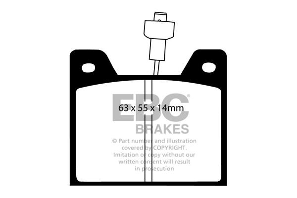 EBC DP292 Brake Pad Set, disc brake DP292: Buy near me in Poland at 2407.PL - Good price!