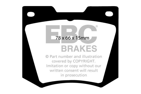 EBC DP258 Brake Pad Set, disc brake DP258: Buy near me in Poland at 2407.PL - Good price!