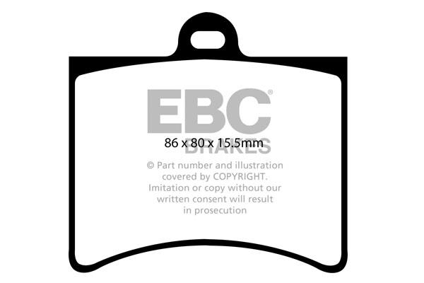 EBC DP256 Brake Pad Set, disc brake DP256: Buy near me in Poland at 2407.PL - Good price!