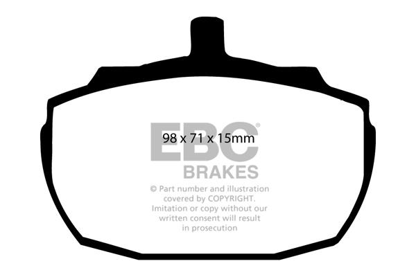 EBC DP243 Brake Pad Set, disc brake DP243: Buy near me in Poland at 2407.PL - Good price!