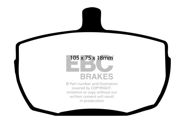 EBC DP241 Brake Pad Set, disc brake DP241: Buy near me at 2407.PL in Poland at an Affordable price!