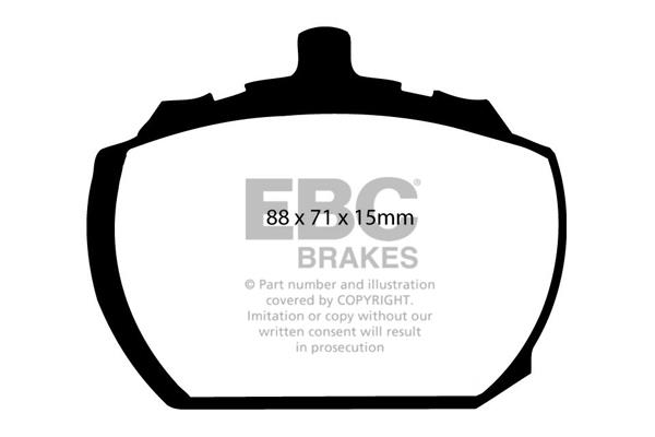 EBC DP240 Brake Pad Set, disc brake DP240: Buy near me in Poland at 2407.PL - Good price!