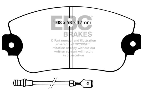 EBC DP230 Brake Pad Set, disc brake DP230: Buy near me at 2407.PL in Poland at an Affordable price!