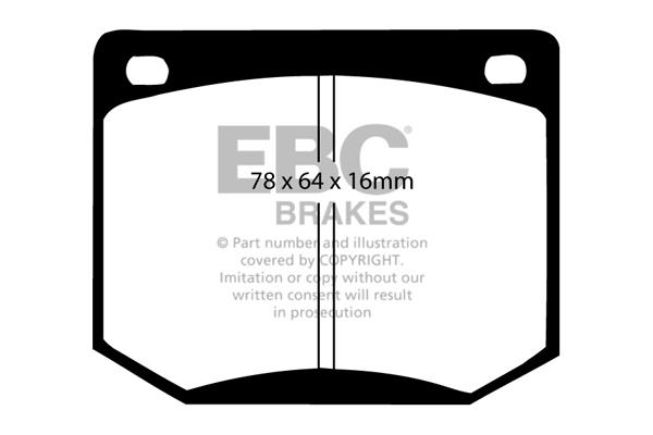 EBC DP216 Brake Pad Set, disc brake DP216: Buy near me in Poland at 2407.PL - Good price!