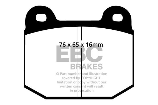 EBC DP197 Brake Pad Set, disc brake DP197: Buy near me in Poland at 2407.PL - Good price!