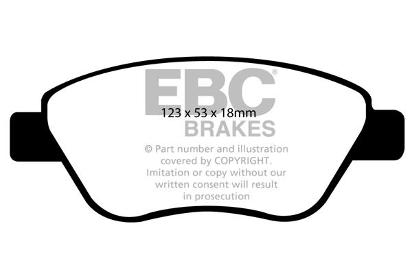EBC DP1965 Brake Pad Set, disc brake DP1965: Buy near me in Poland at 2407.PL - Good price!