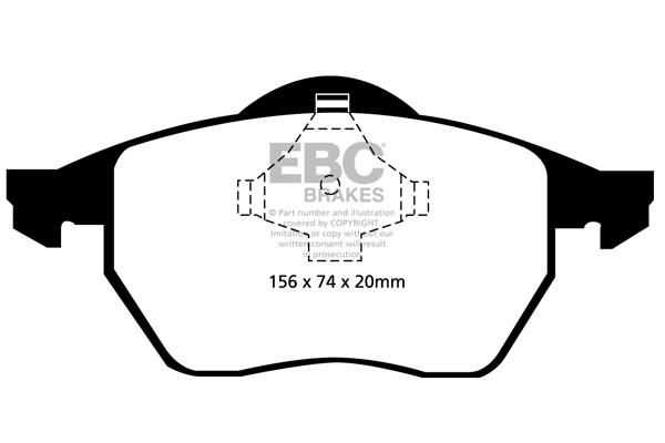 EBC DP1324 Brake Pad Set, disc brake DP1324: Buy near me in Poland at 2407.PL - Good price!