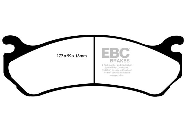 EBC DP1304 Brake Pad Set, disc brake DP1304: Buy near me in Poland at 2407.PL - Good price!