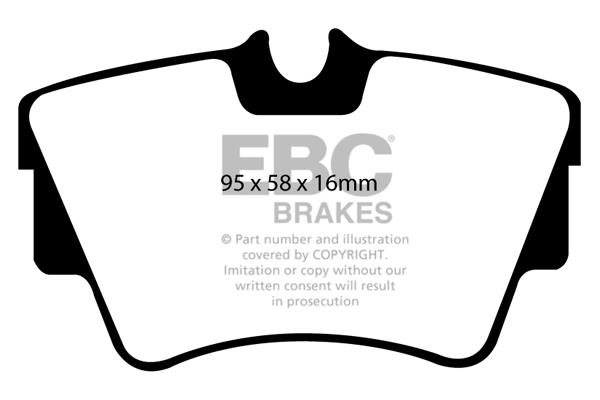 EBC DP1284 Brake Pad Set, disc brake DP1284: Buy near me at 2407.PL in Poland at an Affordable price!