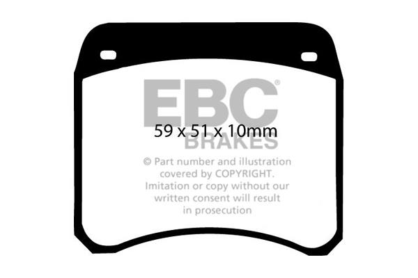 EBC DP128 Brake Pad Set, disc brake DP128: Buy near me in Poland at 2407.PL - Good price!