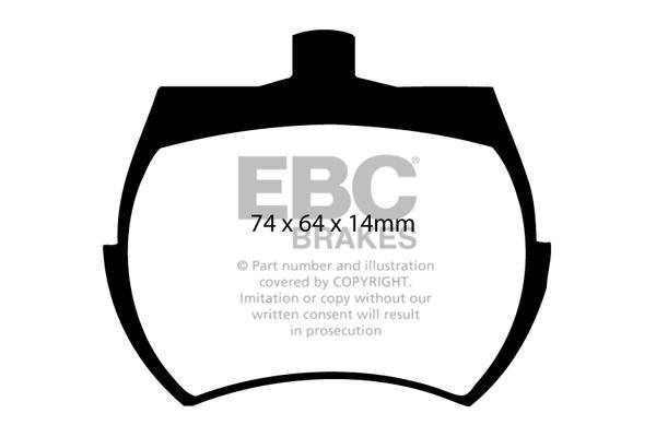 EBC DP127 Brake Pad Set, disc brake DP127: Buy near me in Poland at 2407.PL - Good price!