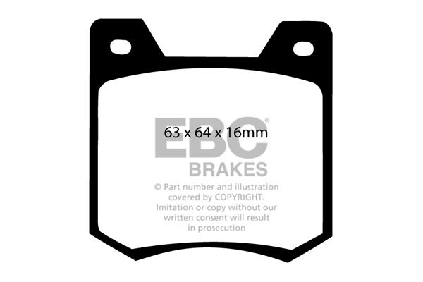 EBC DP124 Brake Pad Set, disc brake DP124: Buy near me in Poland at 2407.PL - Good price!