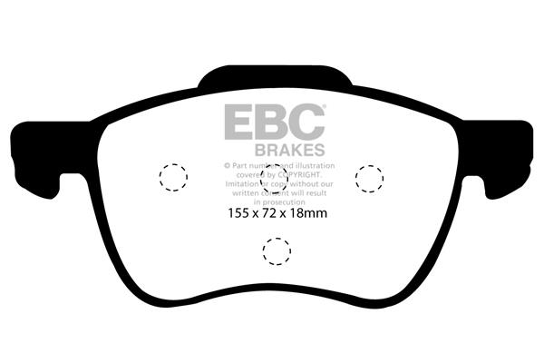 EBC DP1229 Тормозные колодки дисковые, комплект DP1229: Отличная цена - Купить в Польше на 2407.PL!