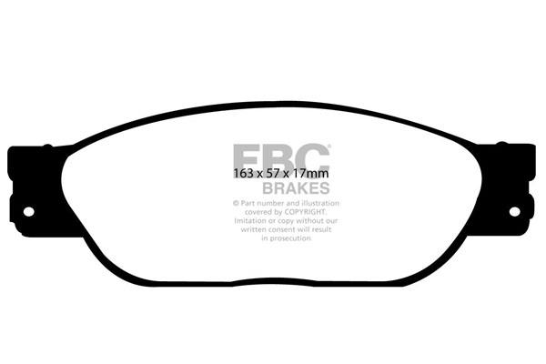EBC DP1220 Brake Pad Set, disc brake DP1220: Buy near me in Poland at 2407.PL - Good price!