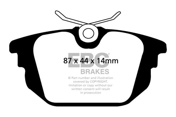 EBC DP1214 Brake Pad Set, disc brake DP1214: Buy near me in Poland at 2407.PL - Good price!