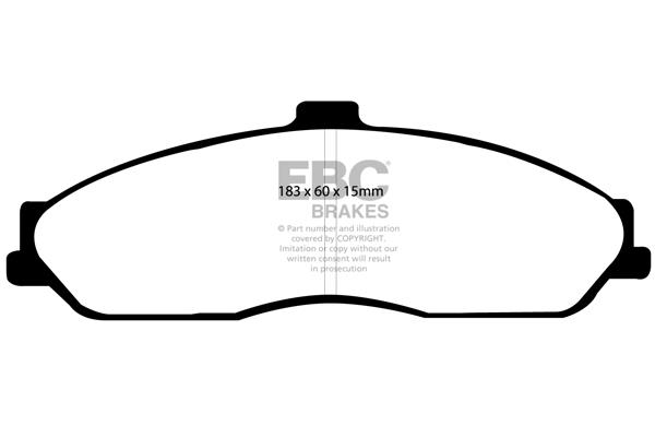 EBC DP1162 Brake Pad Set, disc brake DP1162: Buy near me in Poland at 2407.PL - Good price!