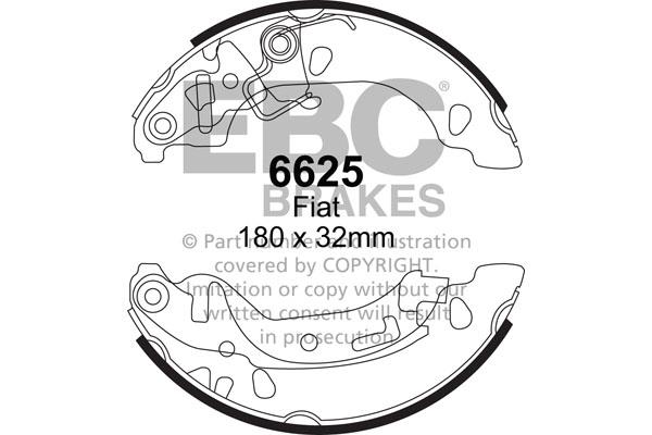 EBC 6625 Bremsbackensatz 6625: Kaufen Sie zu einem guten Preis in Polen bei 2407.PL!