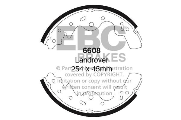 EBC 6608 Колодки гальмівні барабанні, комплект 6608: Купити у Польщі - Добра ціна на 2407.PL!