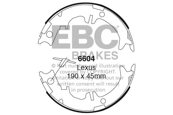 EBC 6604 Колодки тормозные барабанные, комплект 6604: Отличная цена - Купить в Польше на 2407.PL!