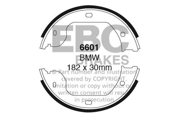 EBC 6601 Колодки тормозные барабанные, комплект 6601: Отличная цена - Купить в Польше на 2407.PL!