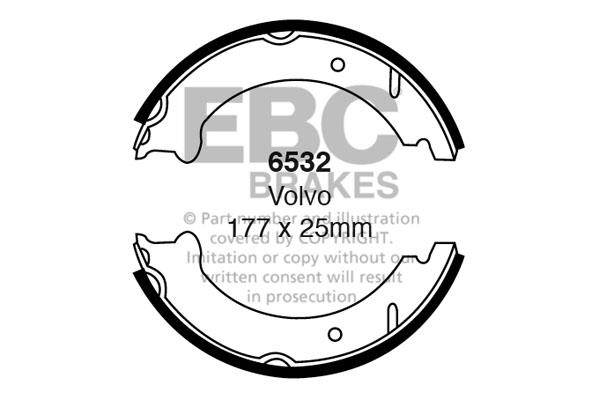 EBC 6532 Brake shoe set 6532: Buy near me at 2407.PL in Poland at an Affordable price!