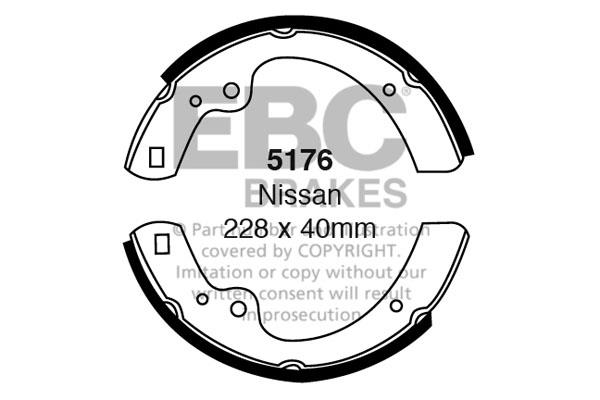 EBC 5176 Brake shoe set 5176: Buy near me in Poland at 2407.PL - Good price!